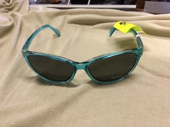 SunCloud Polarized Optics Sunglasses, Flutter Aqua Print Frames with Gray Lenses