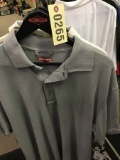 Group of Three Truspec Polo Shirts, Size XL, Gray, Tan, and White