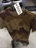 Three Jawdat K. Brown Camo Short Sleeve Tee Shirts, Size 3