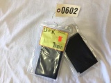 Two D&K Pad Style 3x5 Notebook Cases, Black, with Notepads