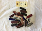 Swiss Army Style Knives, approx. 20, Various Colors