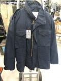 Men's Field Jacket Cold Weather Coat, Size Medium Regular, Dark Blue