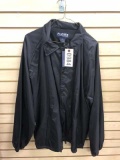 Pudala Coach's Jacket, Waterproof, Size XL, Black