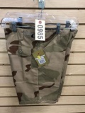 Two Pair of Rothco Tri Colored Desert Camo Shorts, 50% Cotton 45% Polyester, Size Large
