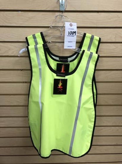 Two Rothco Safety Vests, Oxford Shell, High Visibility Tape, Velcro Closure, One Size Fits All