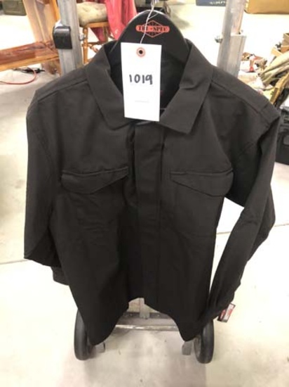 Tru-Spec 24/7 Series Long Sleeve Uniform Shirt, Size Medium, True Black