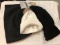 Rothco Neck Warmer, Black, Black Full Face Ski Mask, and White Front Bill Tobbogan Hat