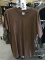 Five Brown Tee Shirts, Large