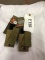 Two Rothco Single Pistol Mag Pouches, M.O.L.L.E. Compatible, Tan, #51005