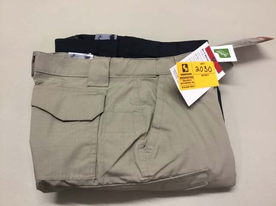 Two Pair of Tru-Spec Women's Tactical Pants, 8 Unhemmed, Navy and Khaki