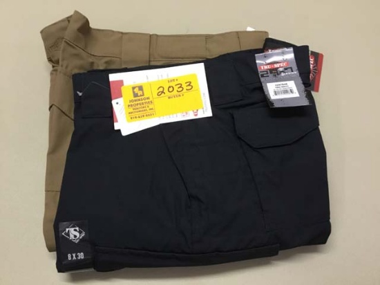 Two Pair of Tru-Spec Women's Tactical Pants, 8x30, Navy and Brown