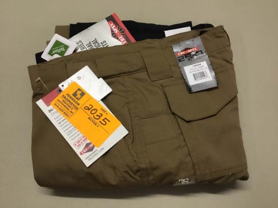 Two Pair of Tru-Spec Women's Tactical Pants, 6x30, Brown and Navy