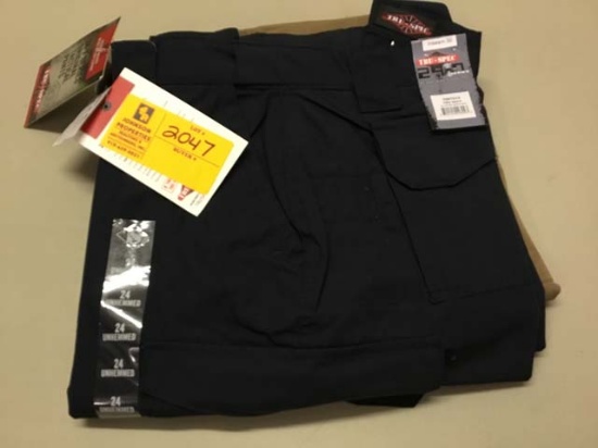 Two Pair of Tru-Spec Women's Tactical Pants, 24x30, Navy and Brown