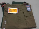 Two Pair of Tru-Spec Men's Tactical Pants, 42x34, Brown and Olive