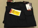 Two Pair of Tru-Spec Men's Tactical Pants, 42x34, Black and Navy