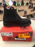 RedBack Austrailian Boot Company Bobcat Saftey Toe Boots, #2439, Size 9, Black