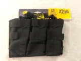 VooDoo Tactical M4/M16 Mag Pouch, Triple Open Top, #20-8180, Black