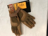 HWI Combat Gloves, #CG300, Size Medium, Dark Tan