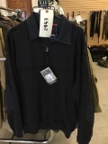 5.11 Tactical Series Job Shirt with Denim Collar, Medium, Navy