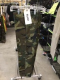 Two Pair of Kid's Cargo Pants, Size 14, Woodland Camo