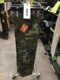 Two Pair of Kid's Cargo Pants, Size 14, Woodland Camo