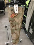 Two Pair of Kid's Cargo Pants, Size 14, Woodland Camo and Desert Camo