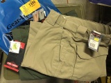 Two Pair of Tru-Spec 24-7 Shorts, Waist 28, Olive Drab and Khaki