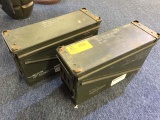 Two Miltary Cartridge Boxes, Holds 32/40mm Cartridges Each