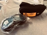 Pair of Eye Protection Goggles with Black Zippered Carrying Case
