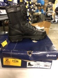 Bates Side Zip Boots, #E02263, Size 10, Black (has some white spotting)