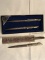 Four Vintage Sterling Silver Parker Pens; includes two in box, one in fabric cover/case