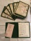Assorted Vintage Bridge Game Items; includes Handmade Duplicate Bridge Booklets, Bridge Score Pads a