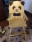 Vintage Panda Designed Child's High Chair, Purchased from The Reynolds' Estate in Winston Salem, NC