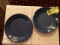 Two Blue Pottery Plates, one is signed by North Cole Pottery Company Sanford, NC 2006 and 2009, 9.5