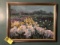 Gold Framed Hand Painted Oil on Board Floral Scene, 26x20