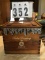 Pedro Domecq Wood Wine Crate with Sliding Wooden Top/Lid, 11x15.5x13.25