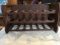 Wooden Three Tier Stacking Wine Rack, Holds 18 Bottles, 22.5x12.25x12