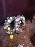 Two Lighted Decorative Fruit Wreaths, 17