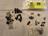 Large Assortment of Vintage Men's Studs and Cuff Links; includes jewelry and fabric knots