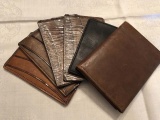 Six Vintage Leather Card Holders/Cases; includes Four Pedro Domecq Wine Advertising Cases