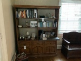 Bookcase, Six Sections above Triple Cabinet, 73