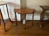 Half Round Table, with Scalloped Top, Three Legs, 11