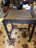 Vintage Table from Hong Kong from the 1950's, 20x15x24, has been used as base for Lot #118