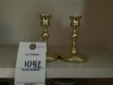 Pair of Baldwin Brass Candle Holders, 4.75