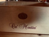 Two Wooden Ca' Montini Wine Crates, from Italy, 21