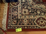 Oriental Style rug, red/blue/beige; 11' x 8'