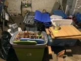 All Remaining Contents of Basement; includes Totes, Contents of Totes, Metro Racks, etc