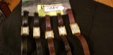 Jewelry--group of 5 men's watches w/leather bands--Cartier, Croton, Bulova, Nautica, Dufonte