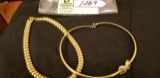 Fashion Jewelry--group of 2 gold necklaces 18