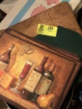 Collection of Placemats; includes Twelve 15.5x11.5 Wine Themed Board Mats